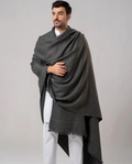 Premium Winter Shawl for Men - Dark Grey - premium men's winter shawl