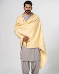 Premium Winter Shawl for Men - Cream - premium men's winter shawl