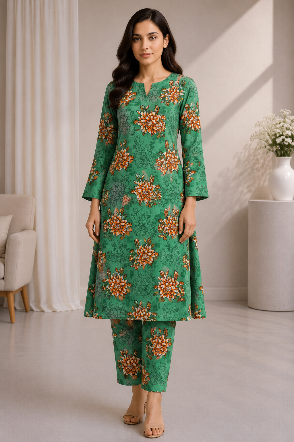 Women's Stitched 2 Piece Suit - D1 | Mehak Clothing